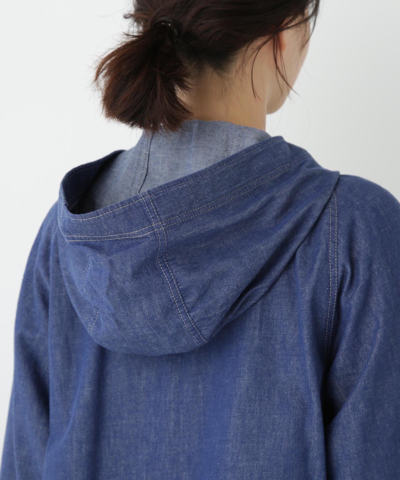 【限定】輕薄牛仔帽衫