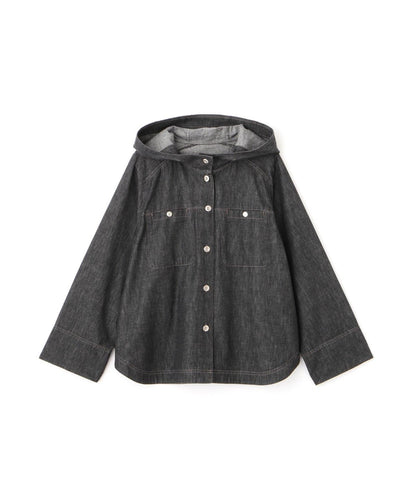 【限定】輕薄牛仔帽衫