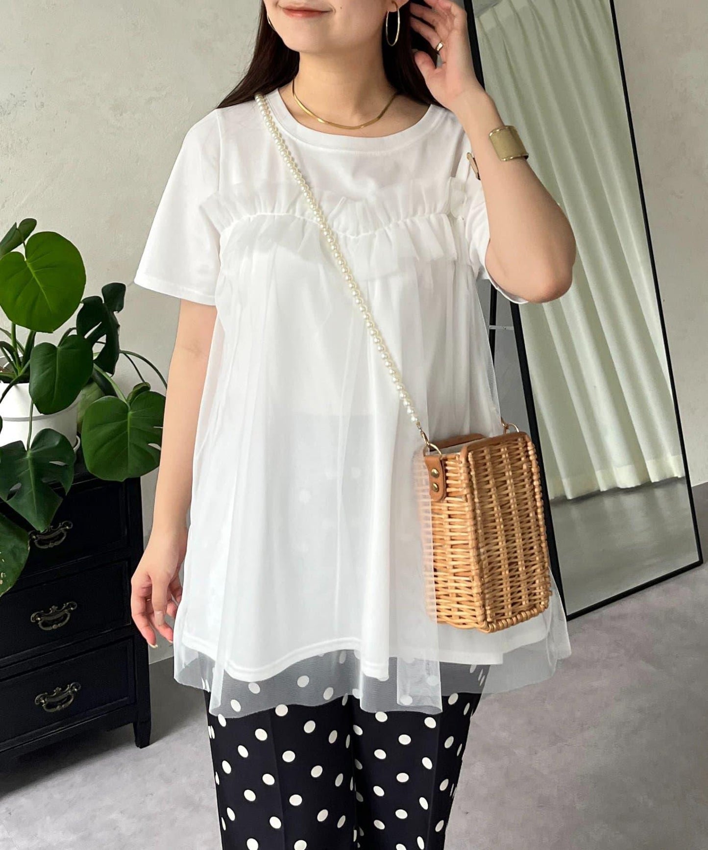 蓬鬆層疊A字型T恤