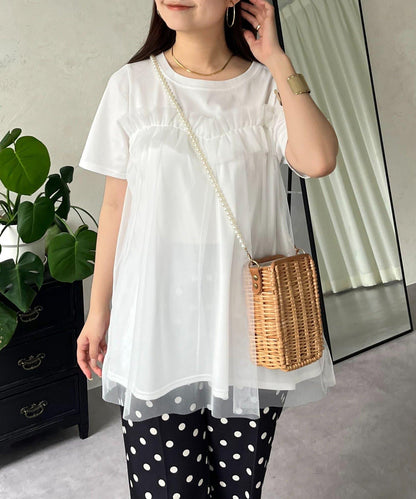 蓬鬆層疊A字型T恤