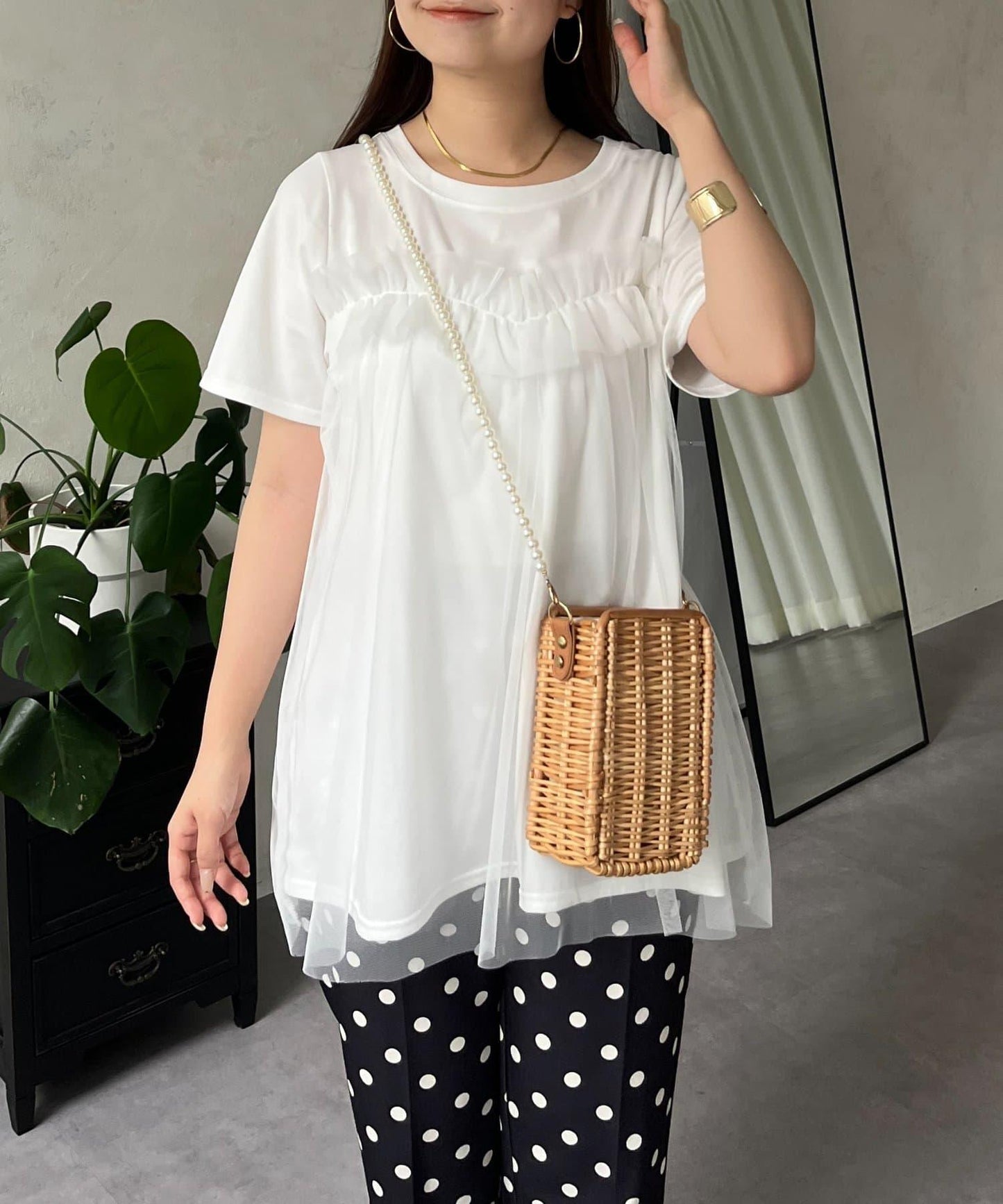 蓬鬆層疊A字型T恤