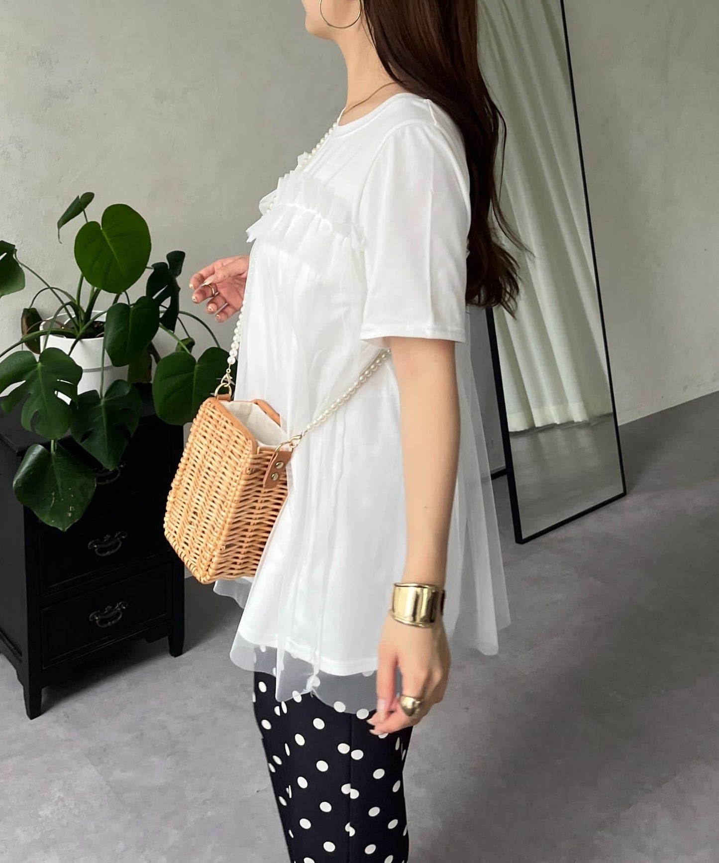 蓬鬆層疊A字型T恤