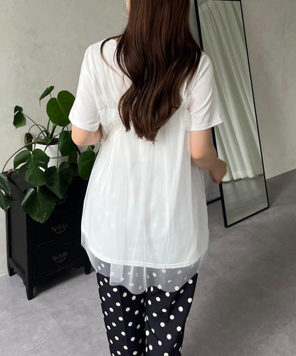 蓬鬆層疊A字型T恤