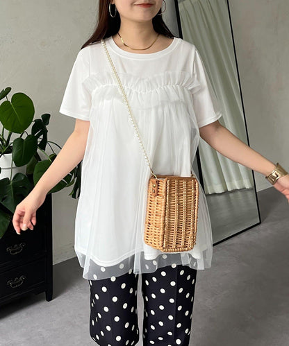 蓬鬆層疊A字型T恤