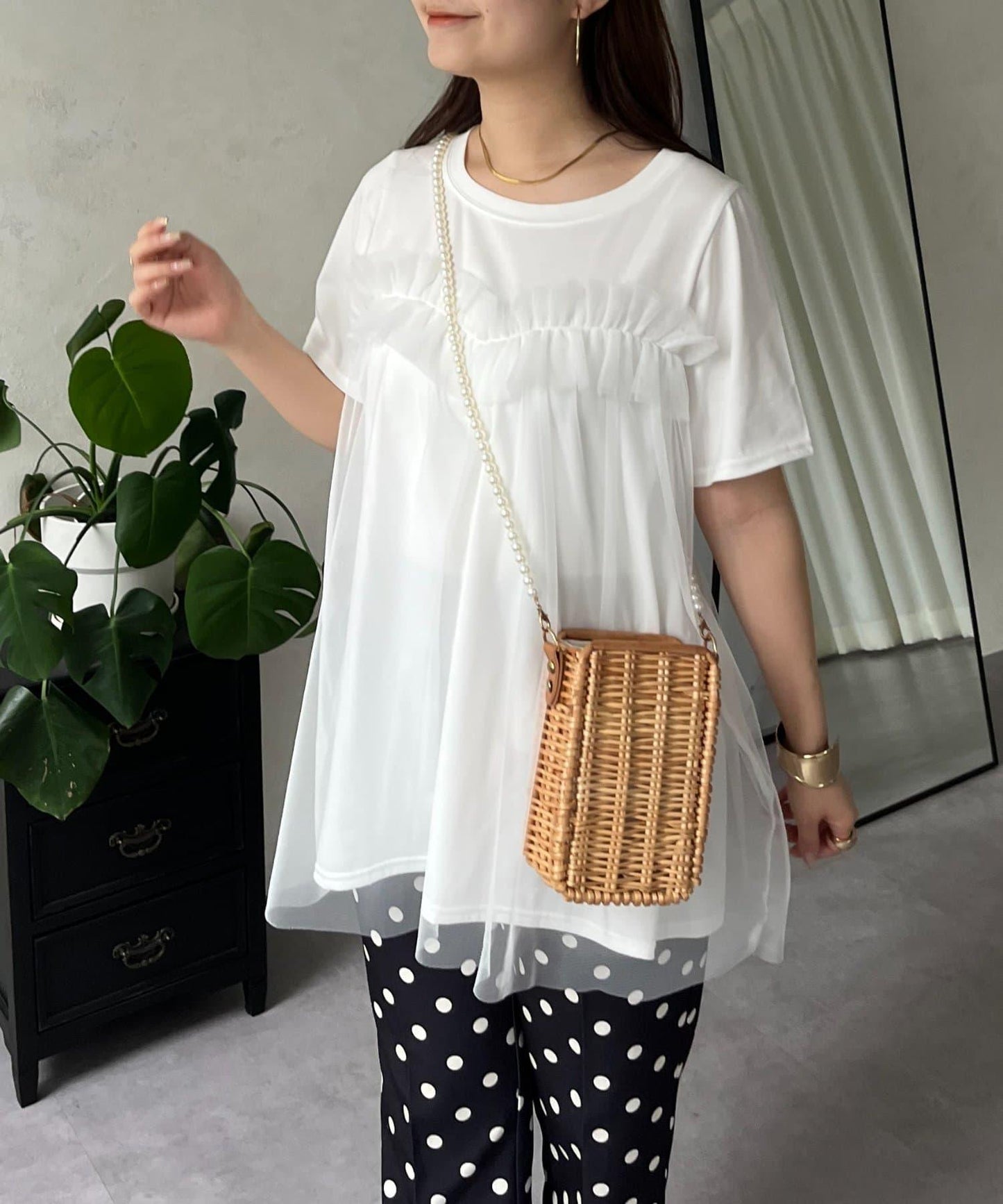 蓬鬆層疊A字型T恤