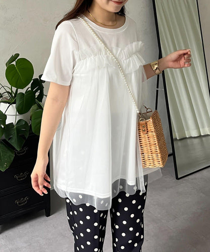 蓬鬆層疊A字型T恤