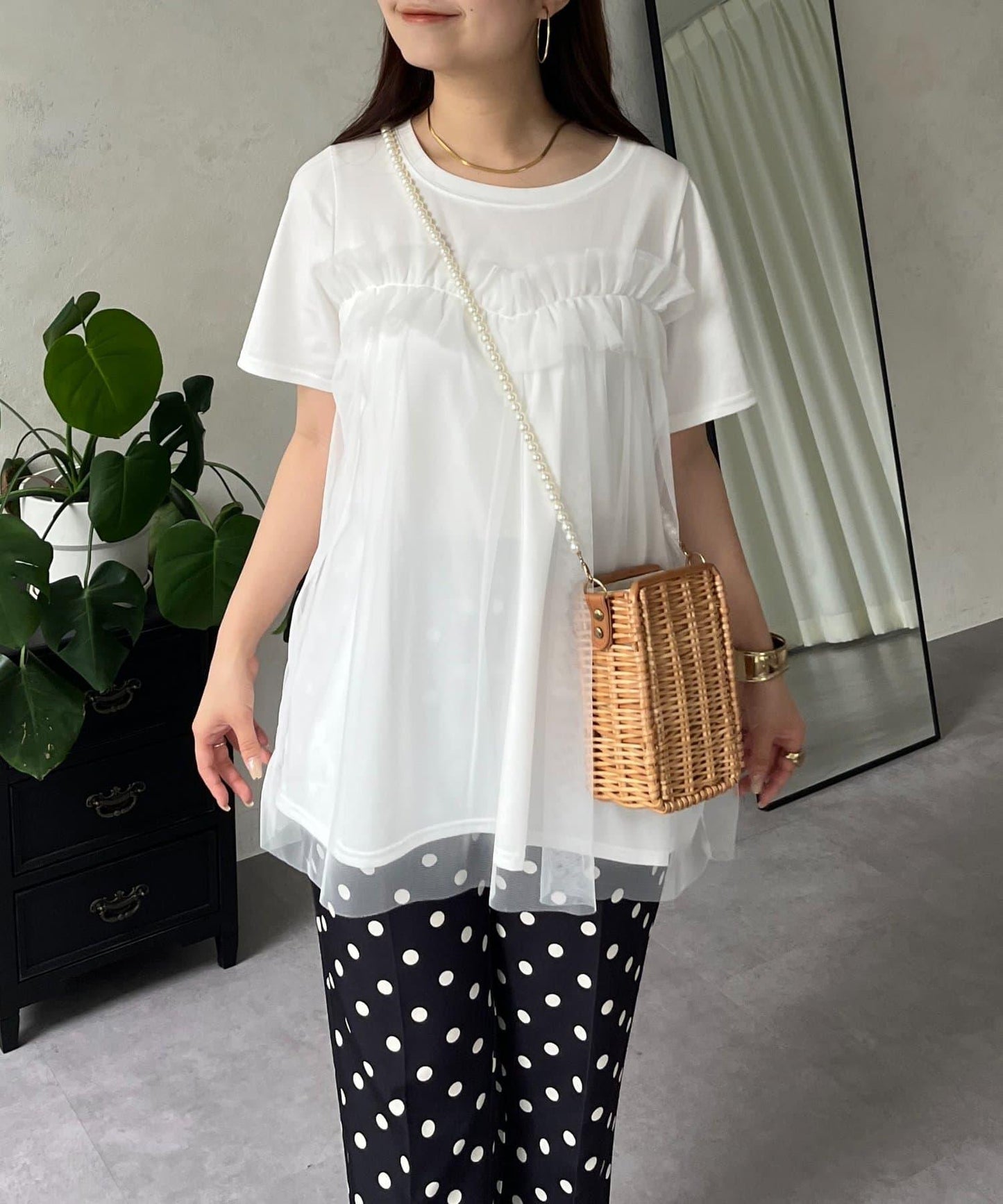 蓬鬆層疊A字型T恤