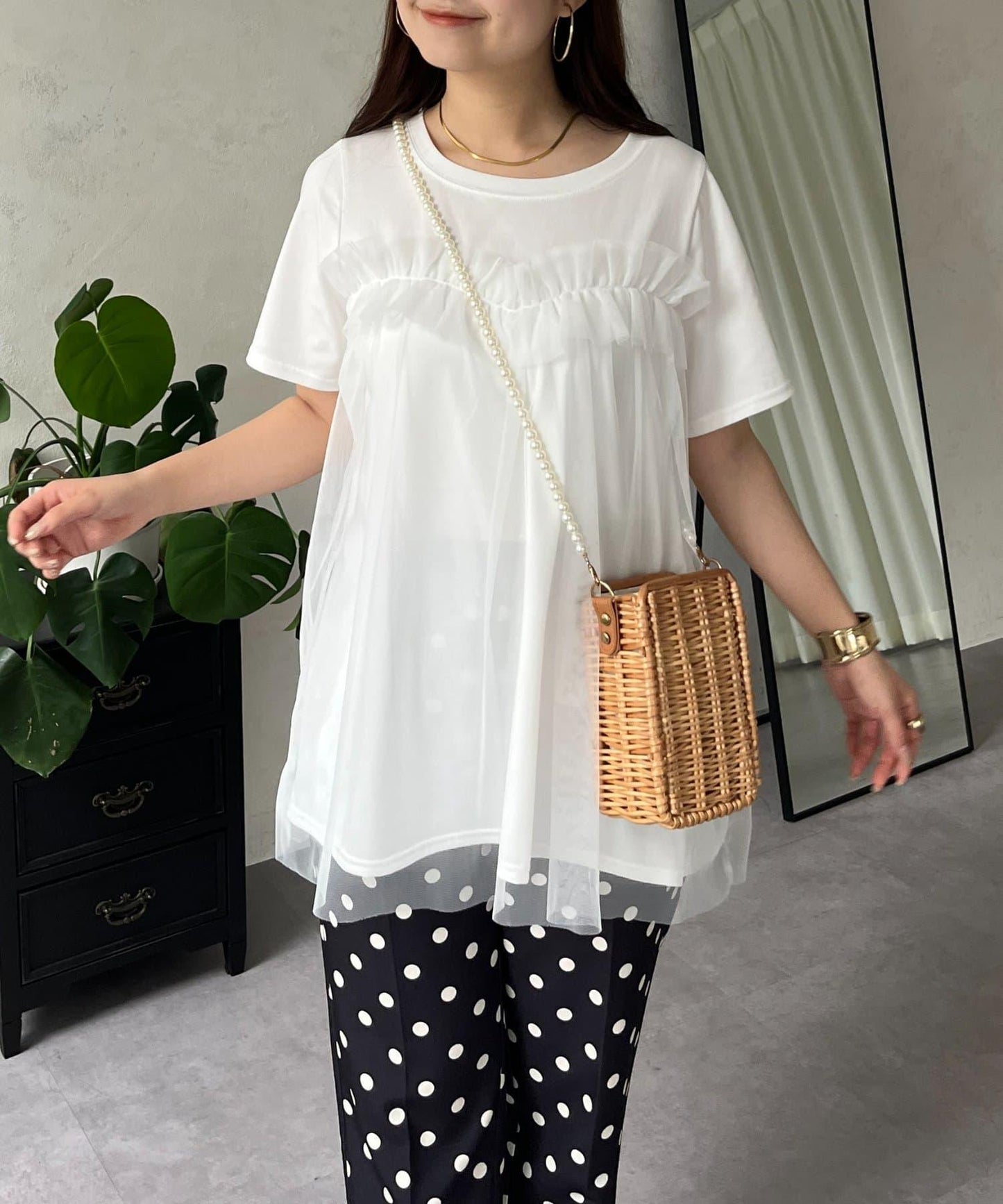 蓬鬆層疊A字型T恤