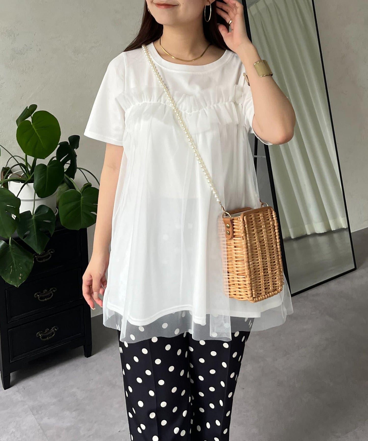 蓬鬆層疊A字型T恤