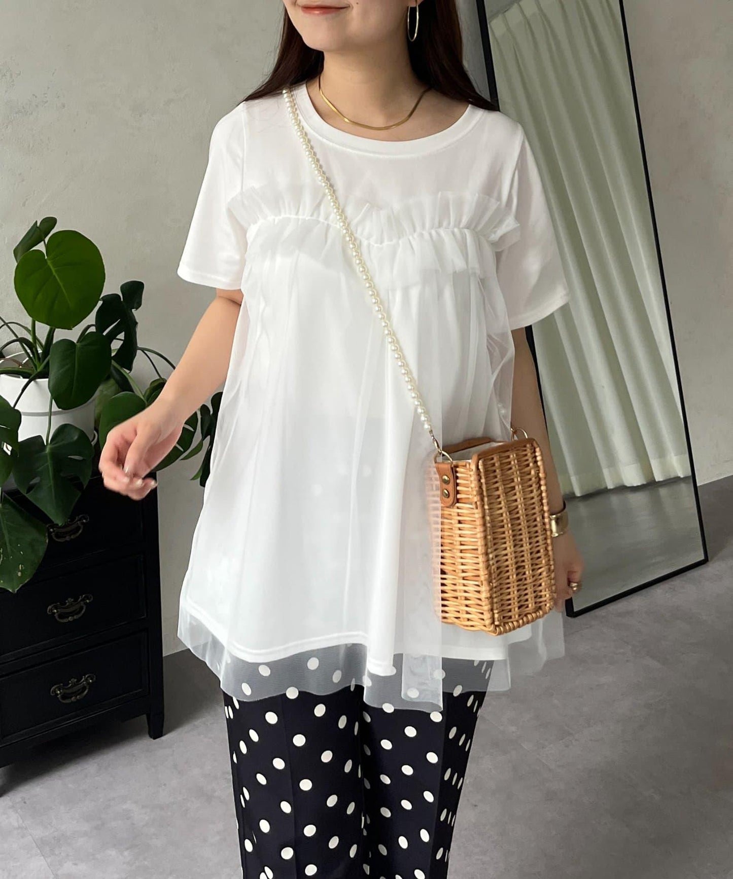 蓬鬆層疊A字型T恤