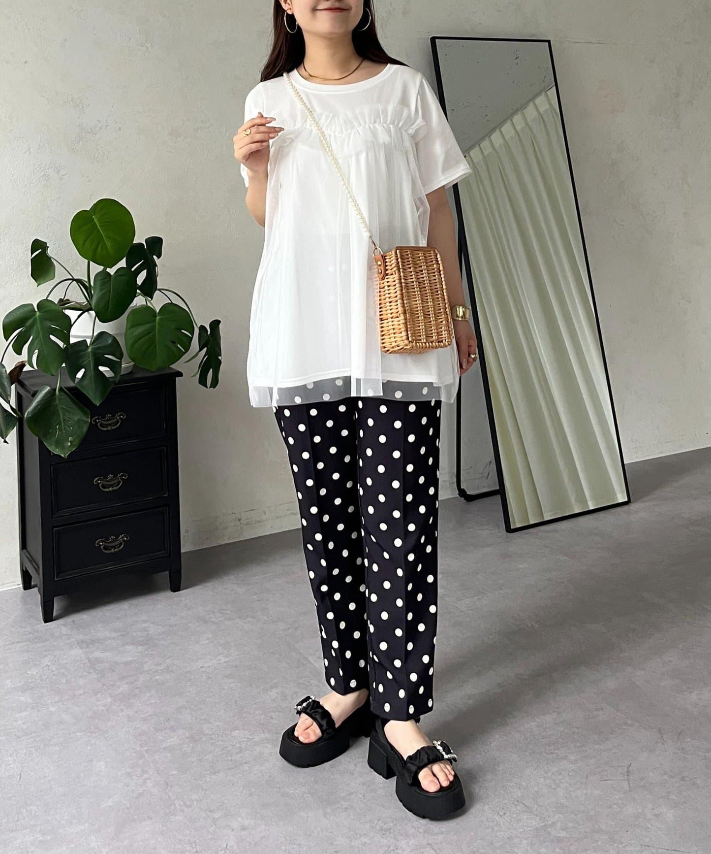 蓬鬆層疊A字型T恤