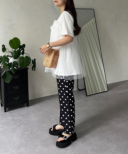 蓬鬆層疊A字型T恤