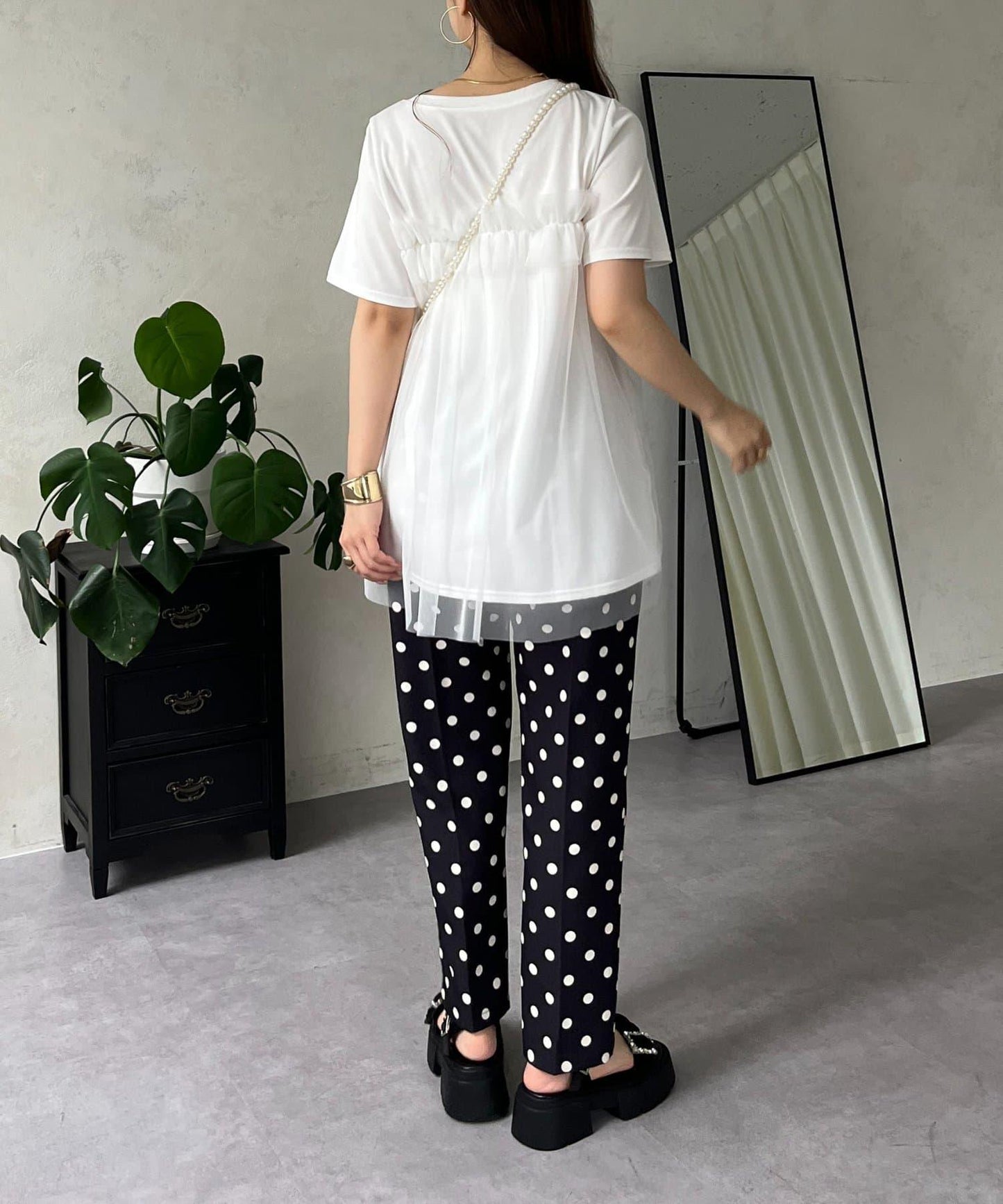 蓬鬆層疊A字型T恤