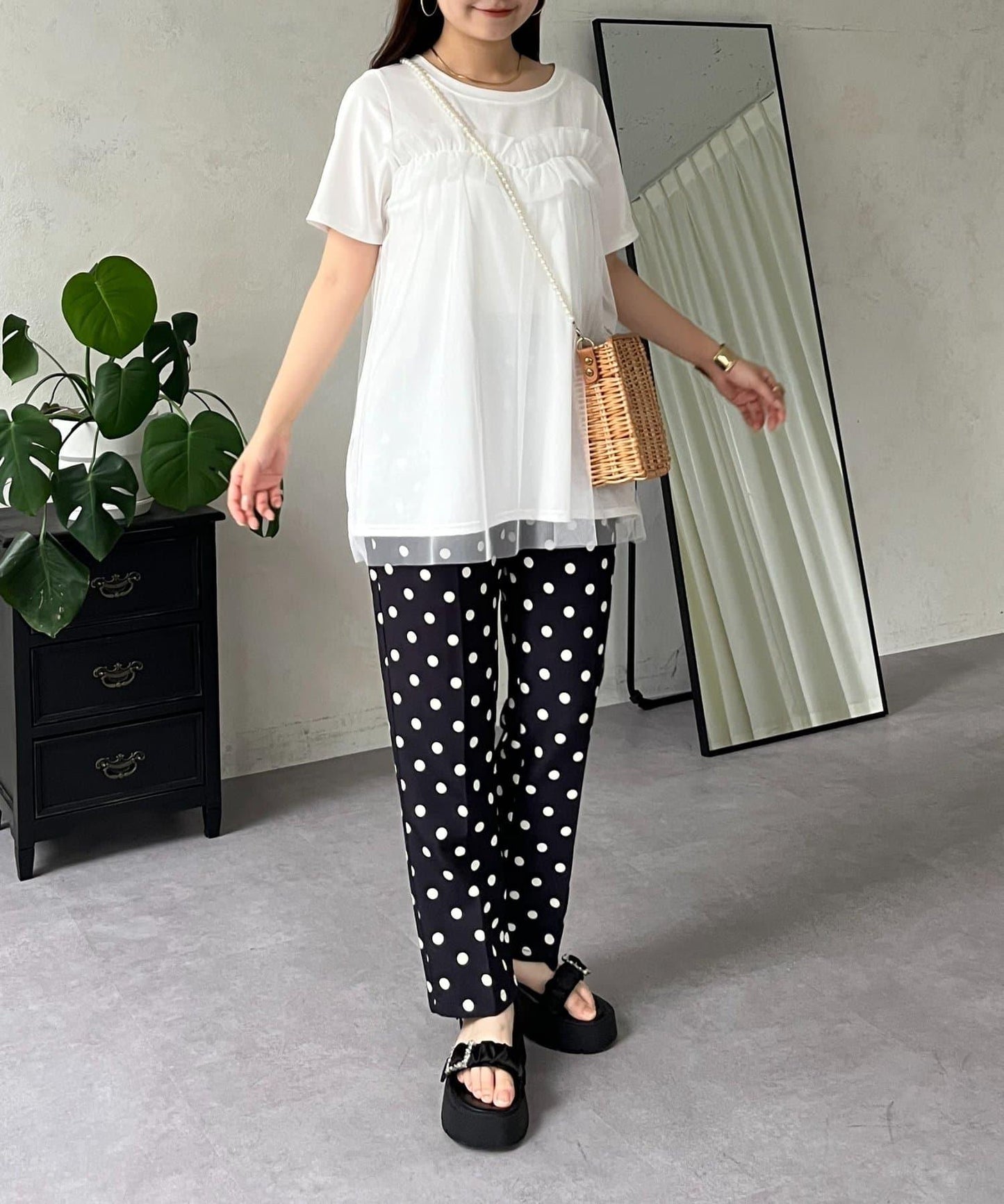 蓬鬆層疊A字型T恤