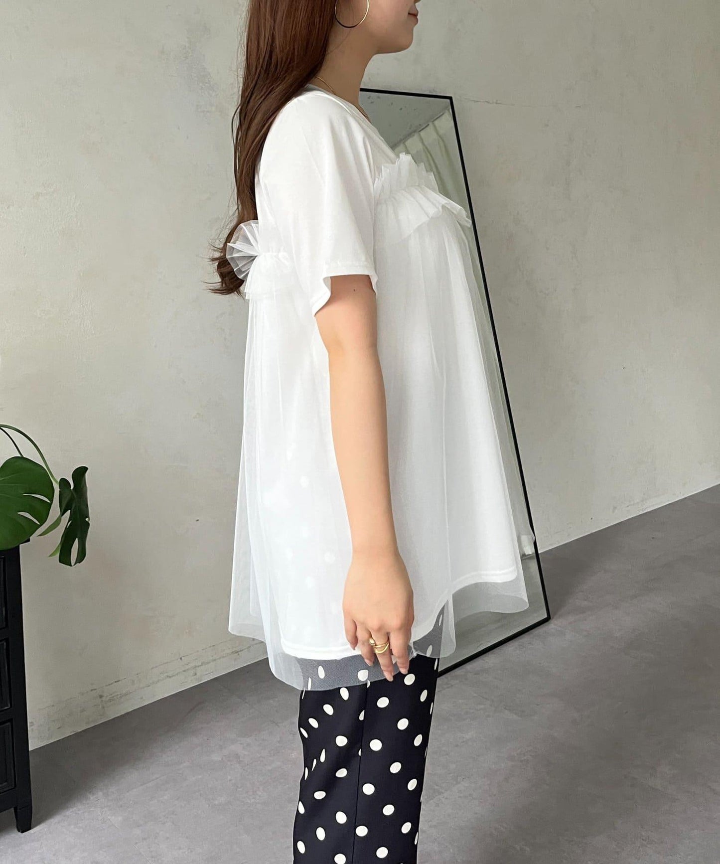 蓬鬆層疊A字型T恤