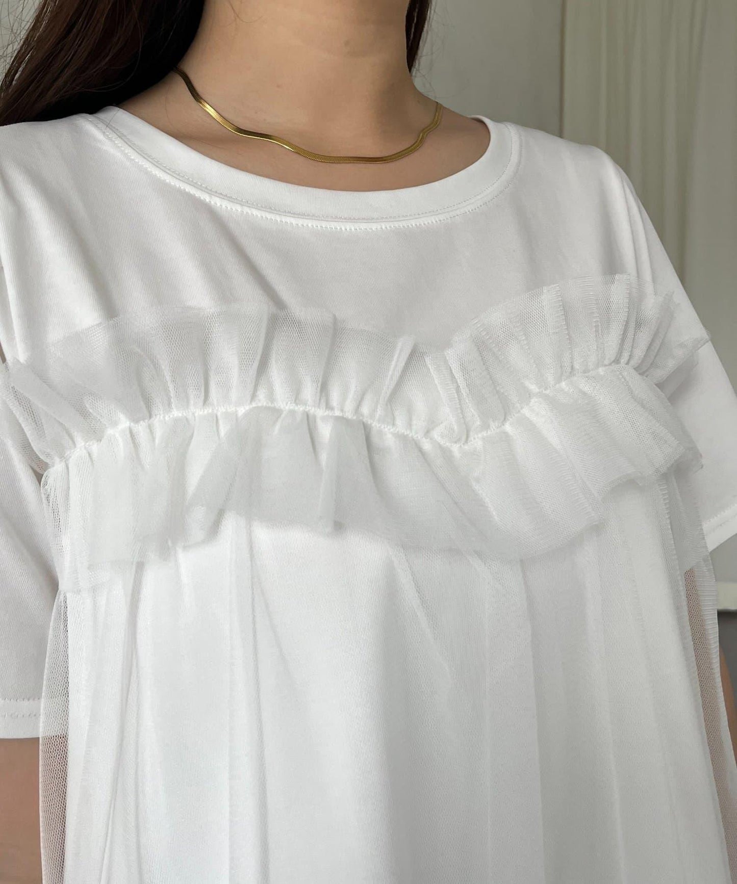 蓬鬆層疊A字型T恤