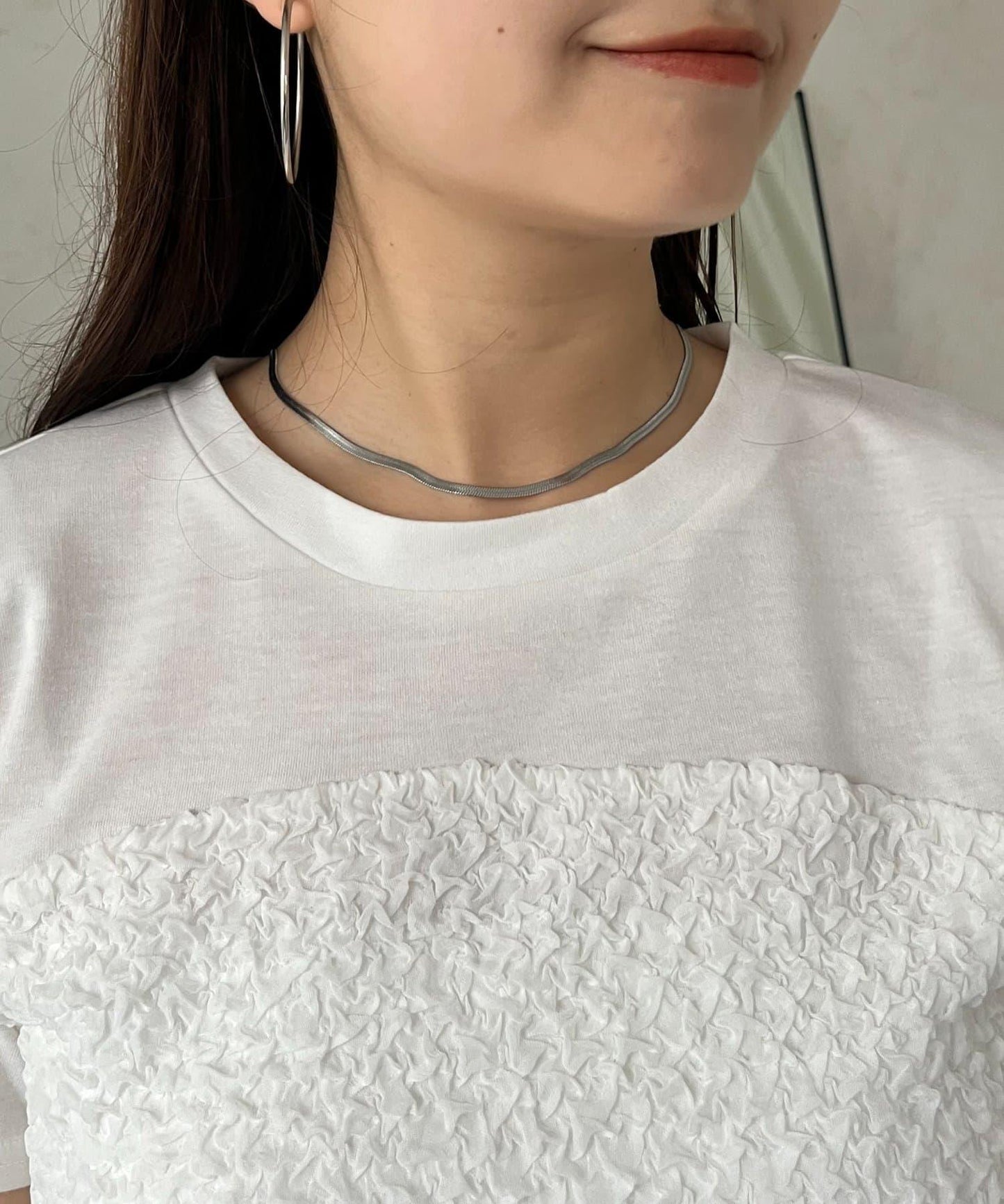 綁帶綁帶吊帶露肩荷葉邊T-shirt