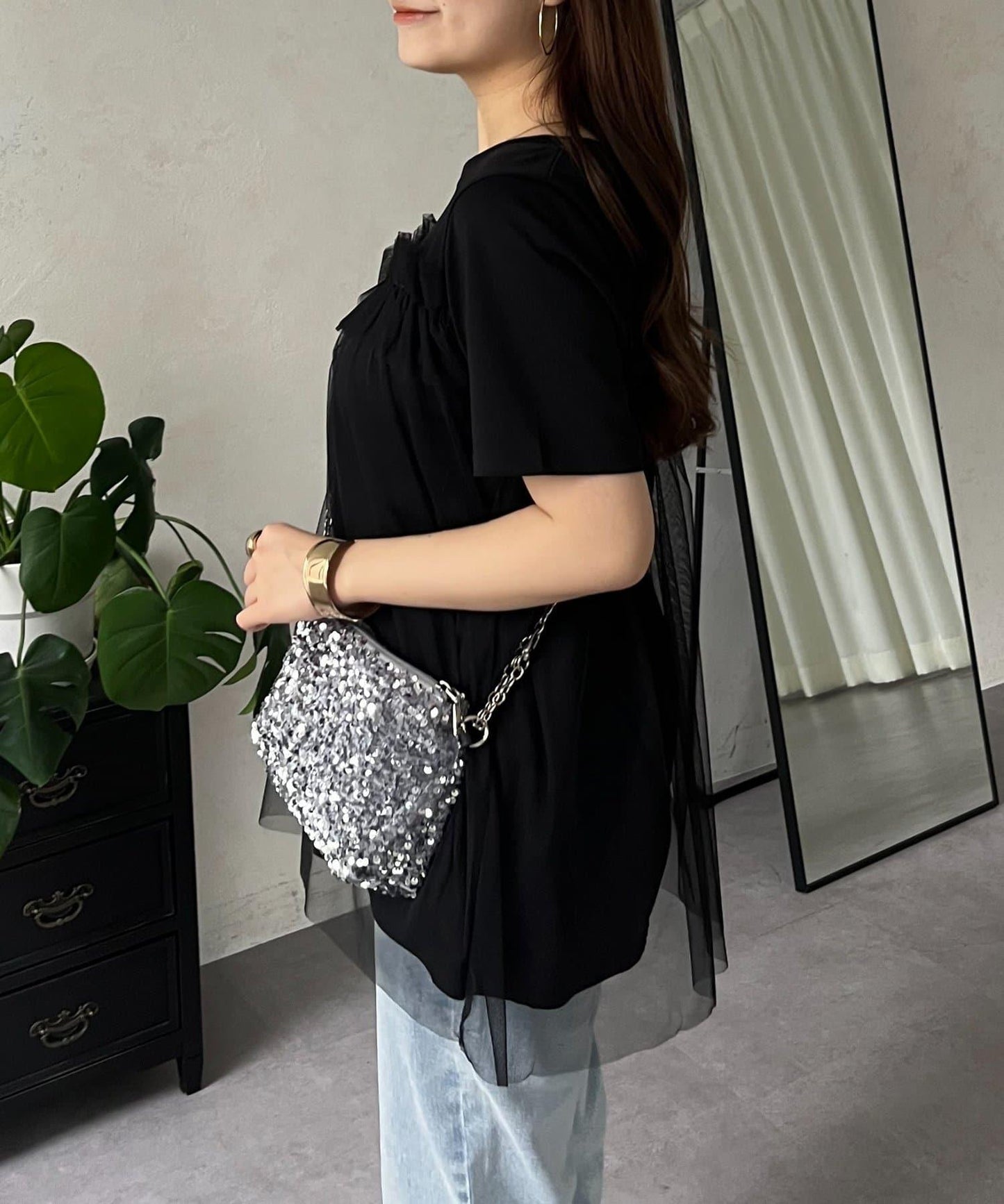 蓬鬆層疊A字型T恤