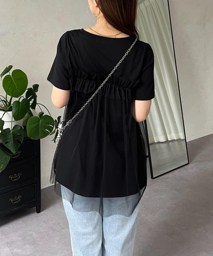 蓬鬆層疊A字型T恤