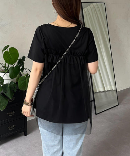 蓬鬆層疊A字型T恤