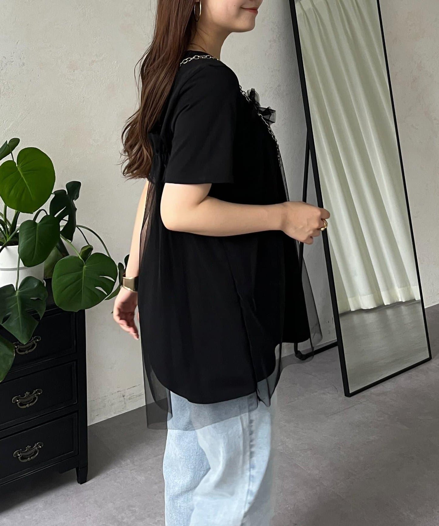 蓬鬆層疊A字型T恤