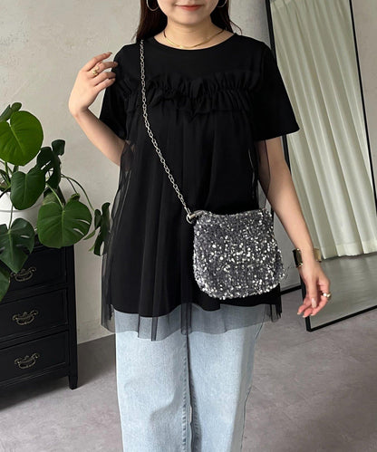 蓬鬆層疊A字型T恤