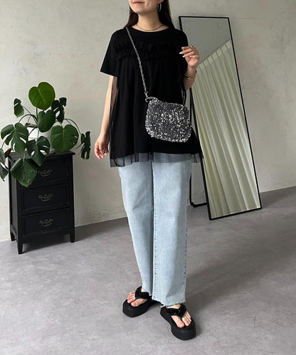 蓬鬆層疊A字型T恤