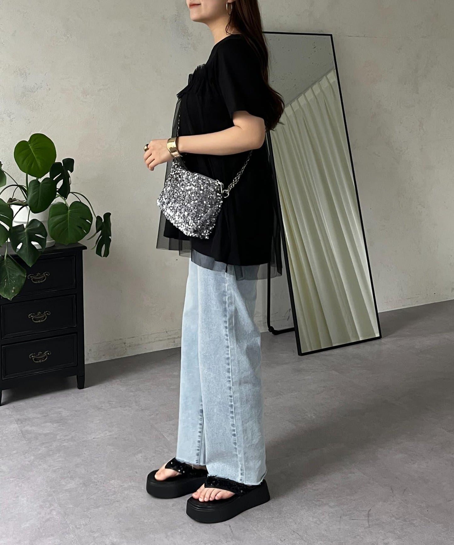 蓬鬆層疊A字型T恤