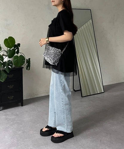 蓬鬆層疊A字型T恤