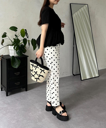 綁帶綁帶吊帶露肩荷葉邊T-shirt