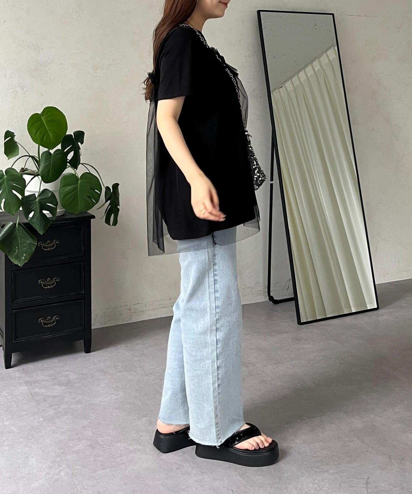 蓬鬆層疊A字型T恤