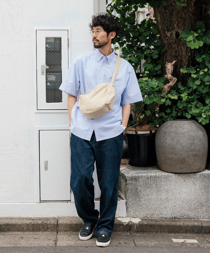 牛津紡 短袖 領釦襯衫