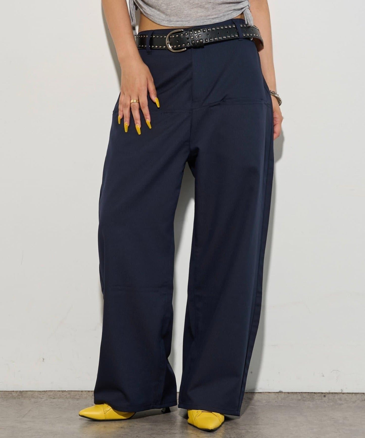 【3尺碼】斜口袋休閒褲