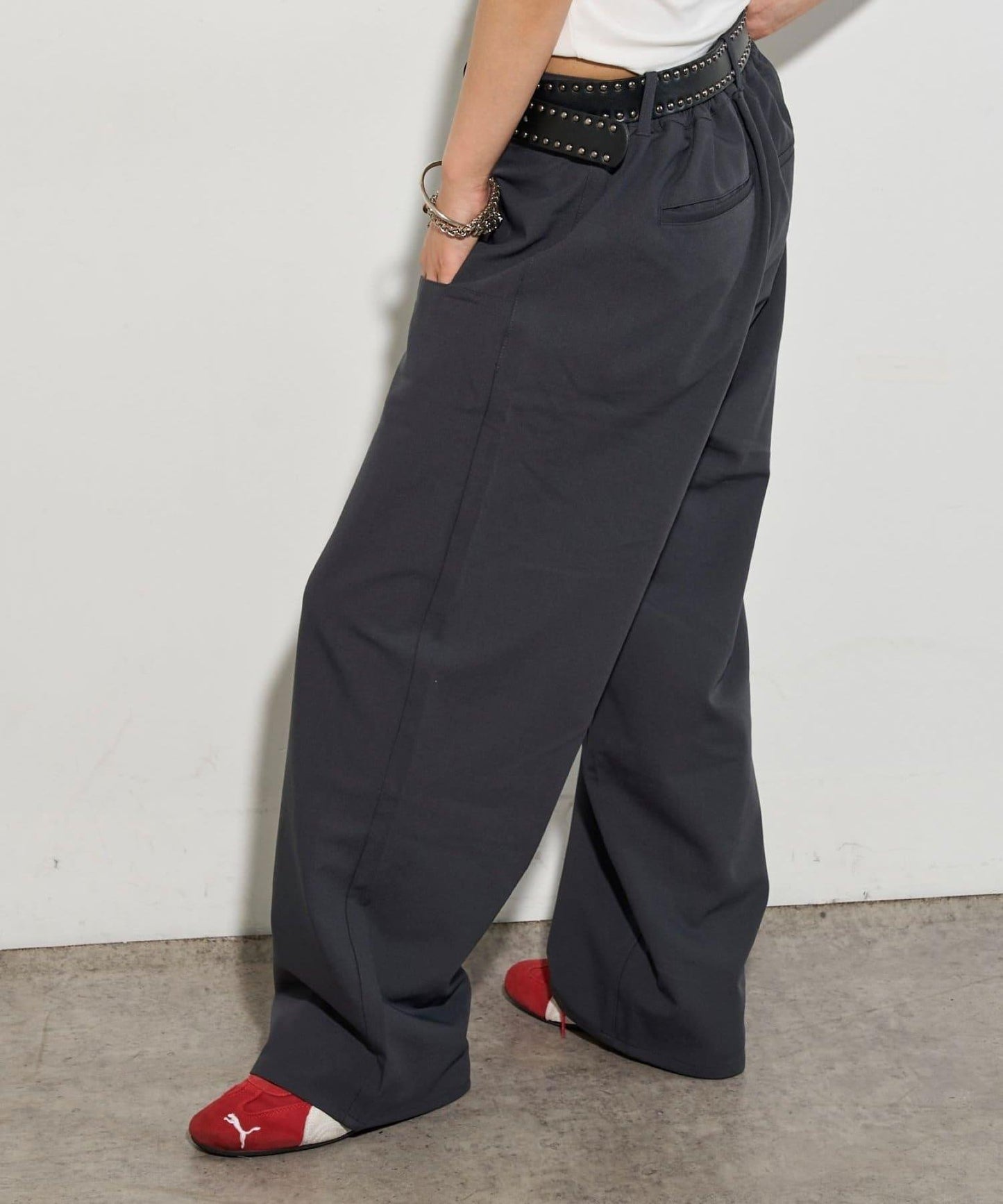 【3尺碼】斜口袋休閒褲