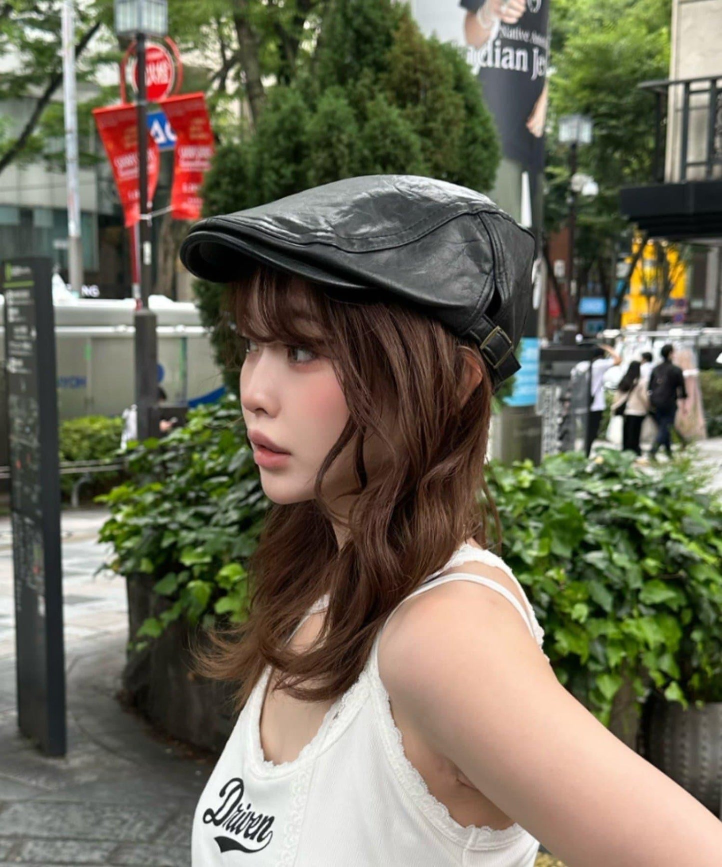 皮革漁夫帽