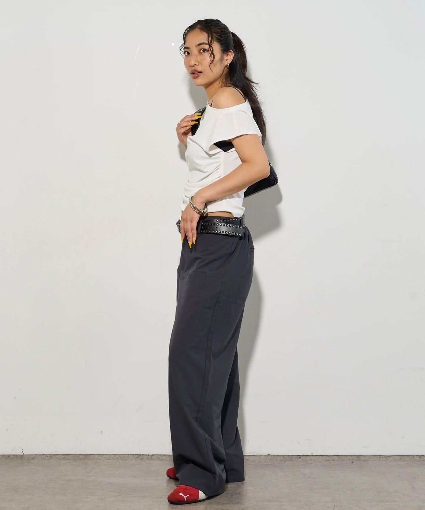 【3尺碼】斜口袋休閒褲