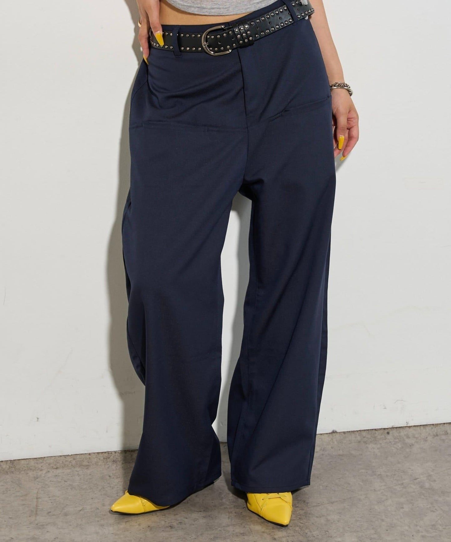 【3尺碼】斜口袋休閒褲