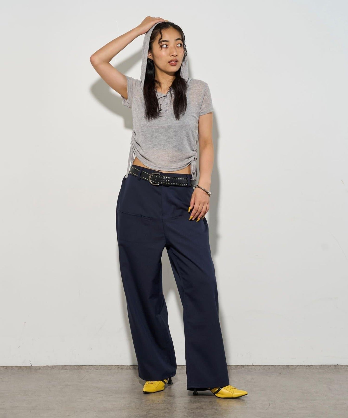 【3尺碼】斜口袋休閒褲