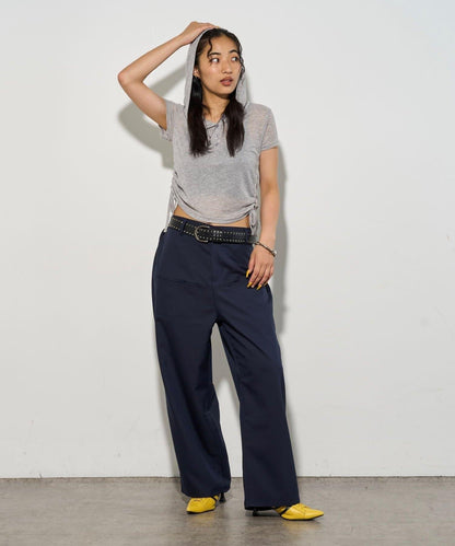 【3尺碼】斜口袋休閒褲