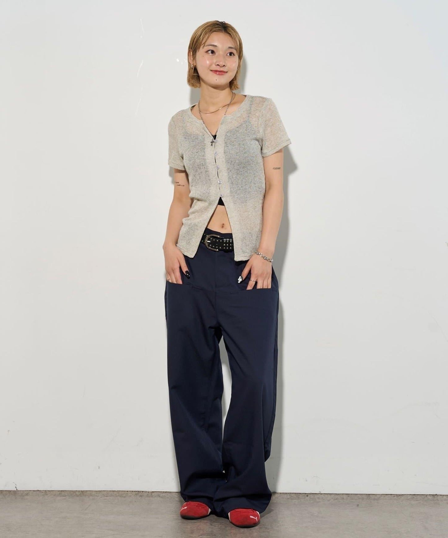 【3尺碼】斜口袋休閒褲