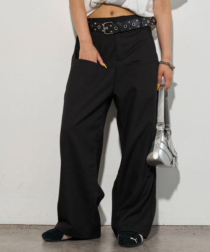 【3尺碼】斜口袋休閒褲