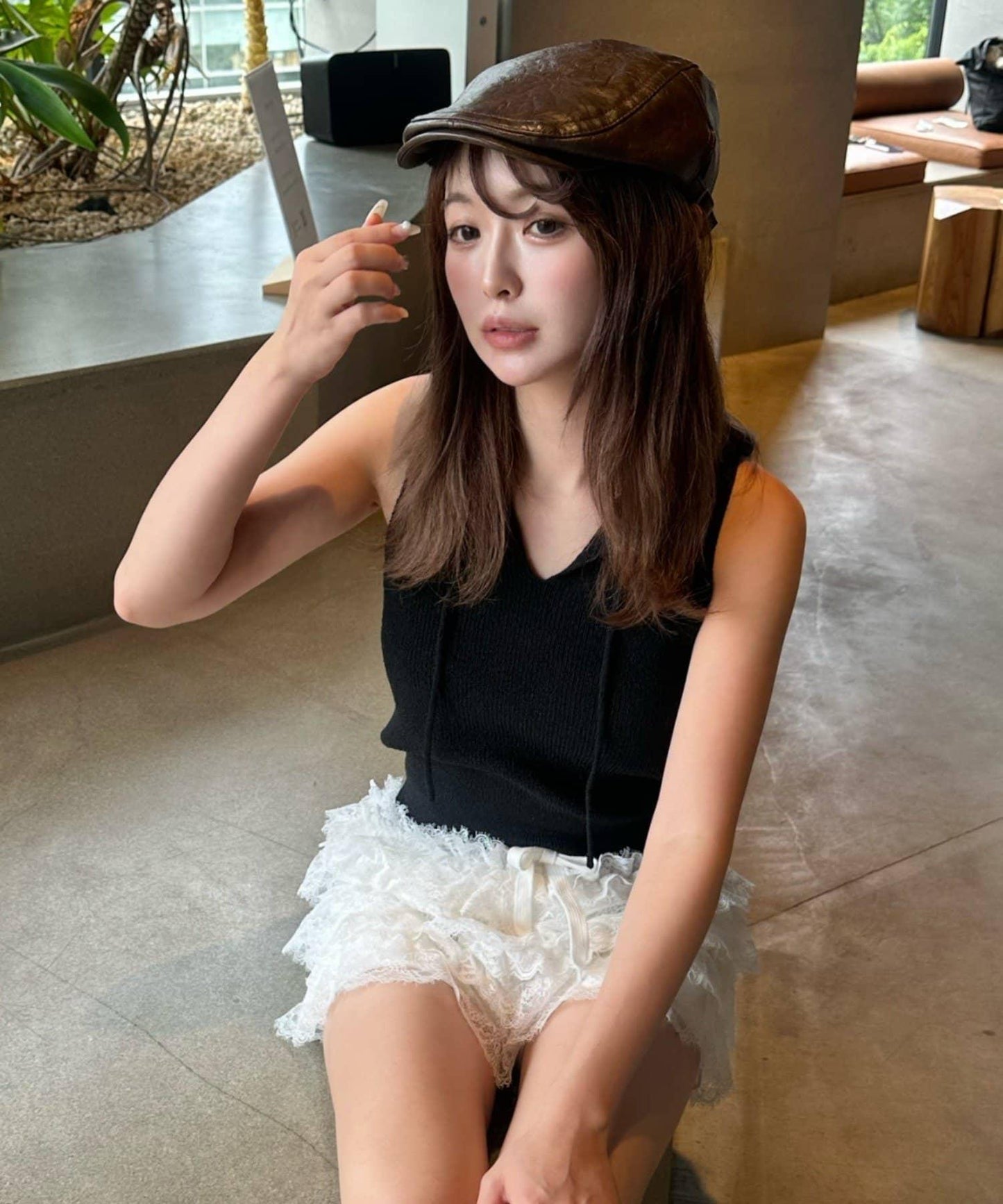 皮革漁夫帽