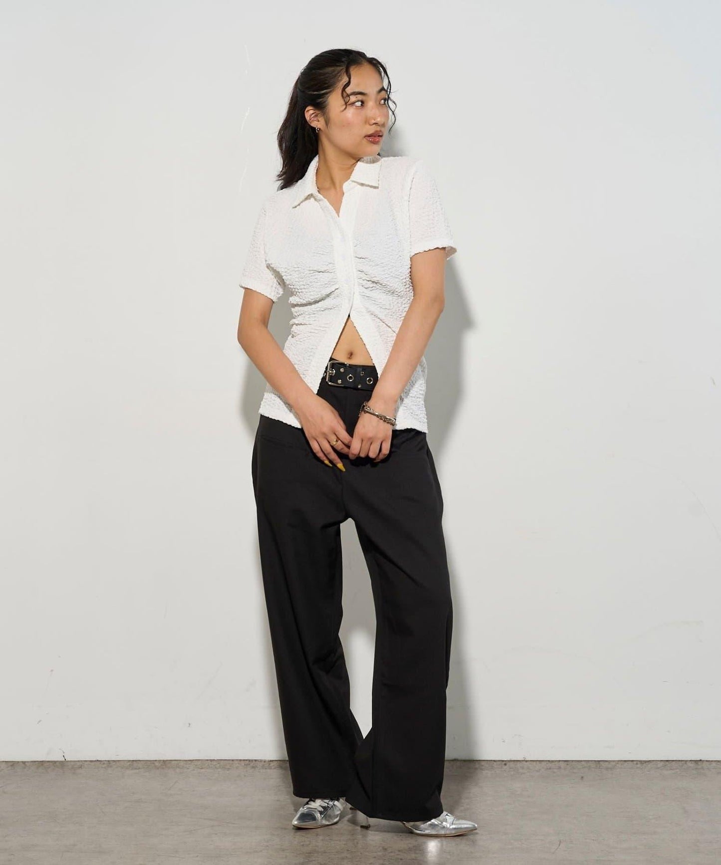 【3尺碼】斜口袋休閒褲