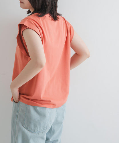 T/C珠地拼接荷葉邊T恤