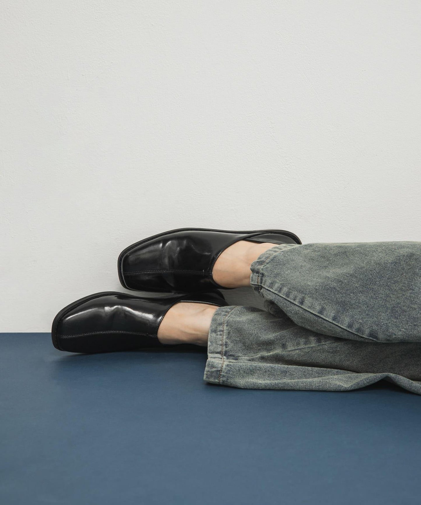 中縫方頭樂福鞋