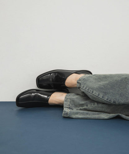 中縫方頭樂福鞋