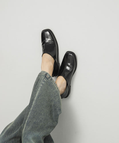 中縫方頭樂福鞋