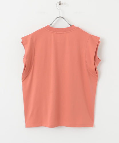 T/C珠地拼接荷葉邊T恤