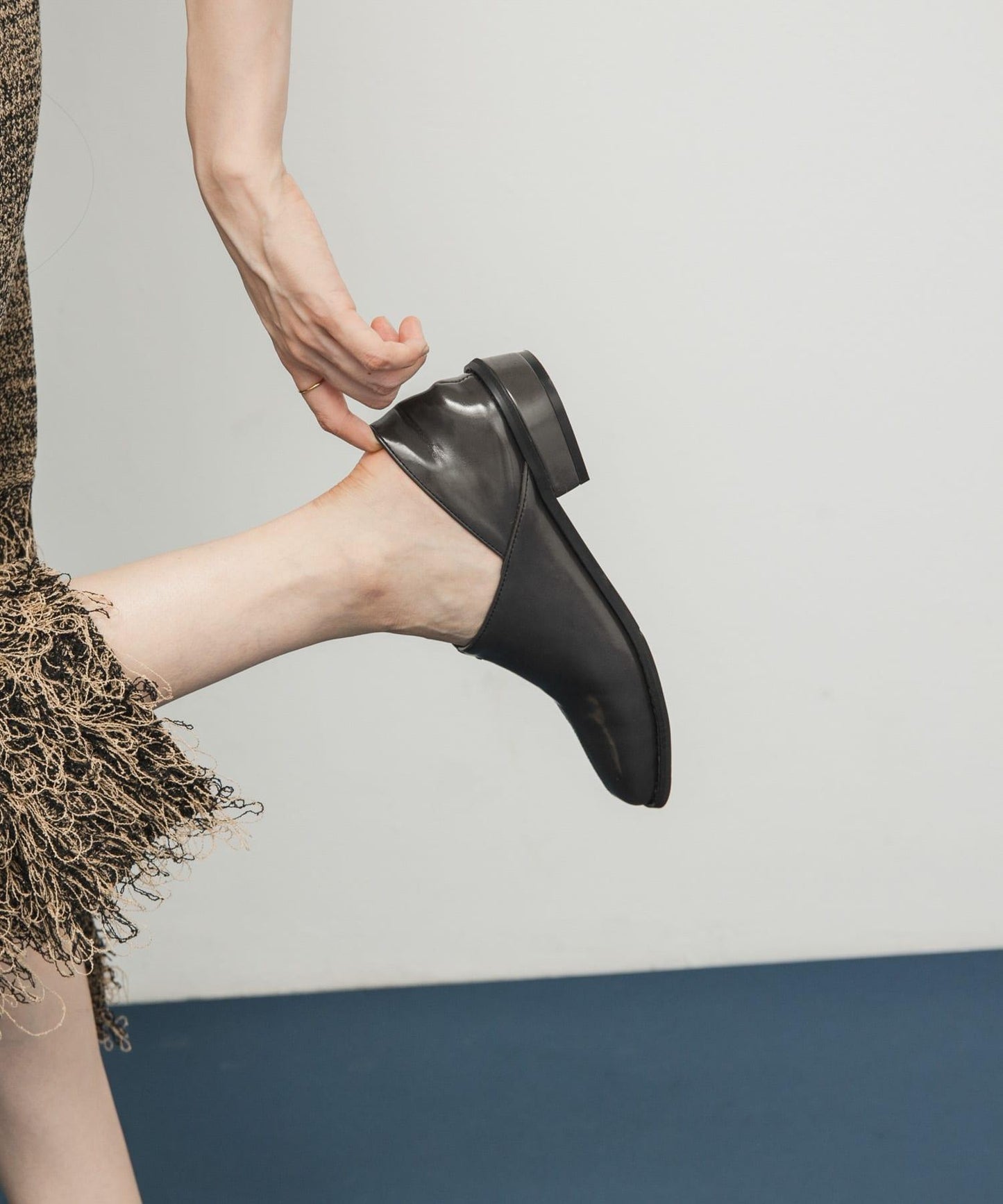 中縫方頭樂福鞋