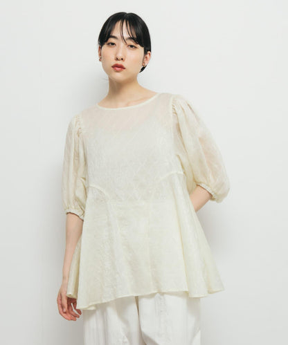 拼接線條透視感襯衫